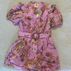 Farm Rio Romper Lavender/pink monkey. NWT